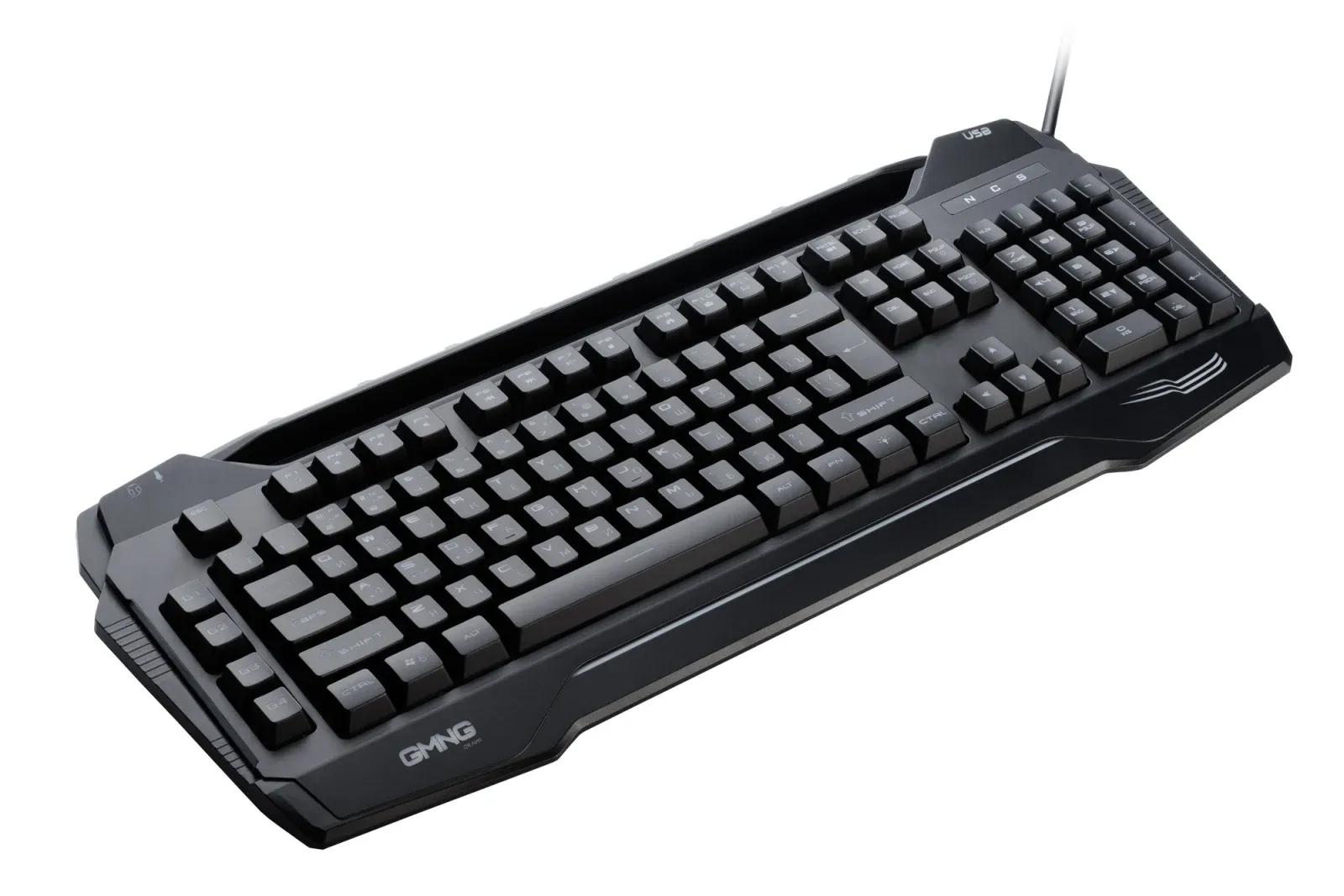 Клавиатура GMNG 975GK черный USB Multimedia for gamer LED 1677429 кабель 1.8м - фото 5