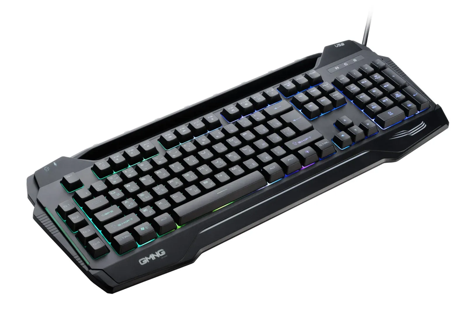 Клавиатура GMNG 975GK черный USB Multimedia for gamer LED 1677429 кабель 1.8м - фото 6