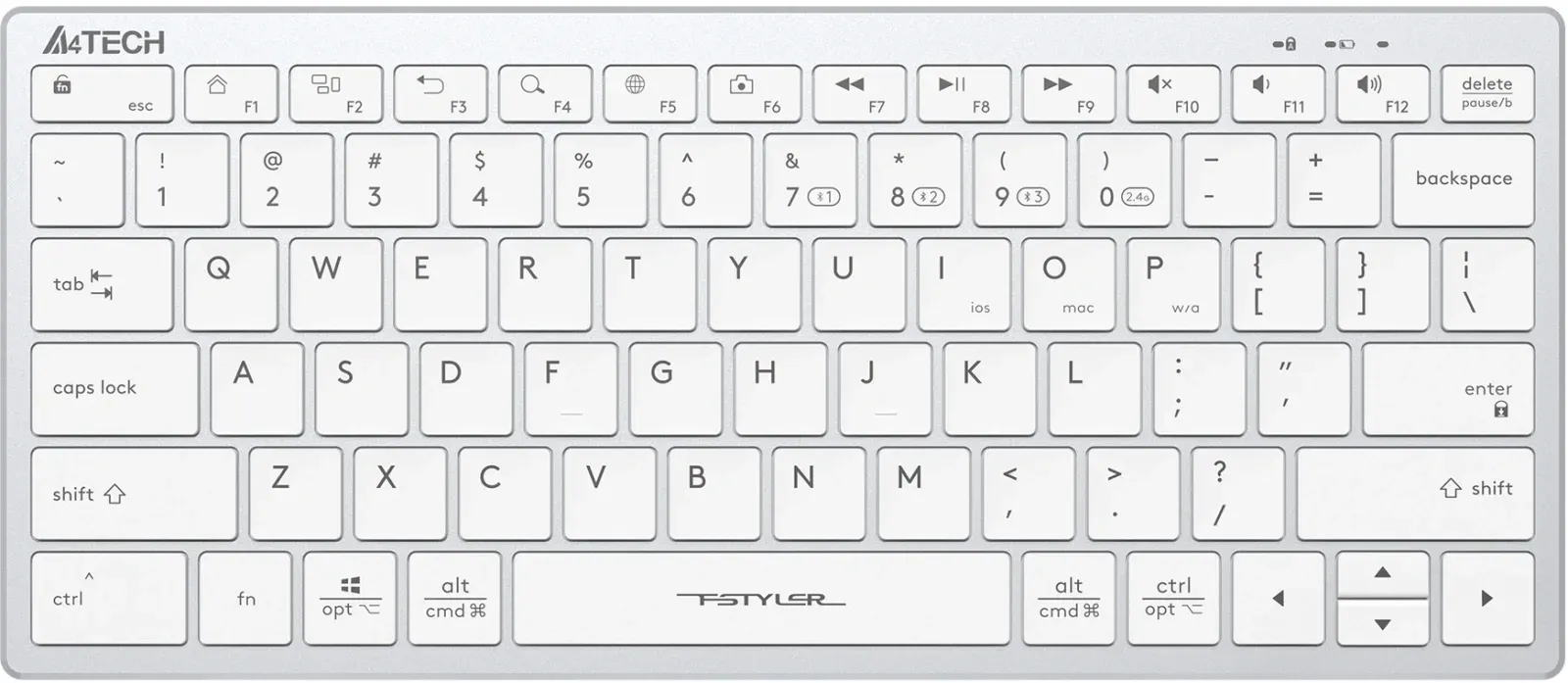Клавиатуры A4TECH FBX51C белый