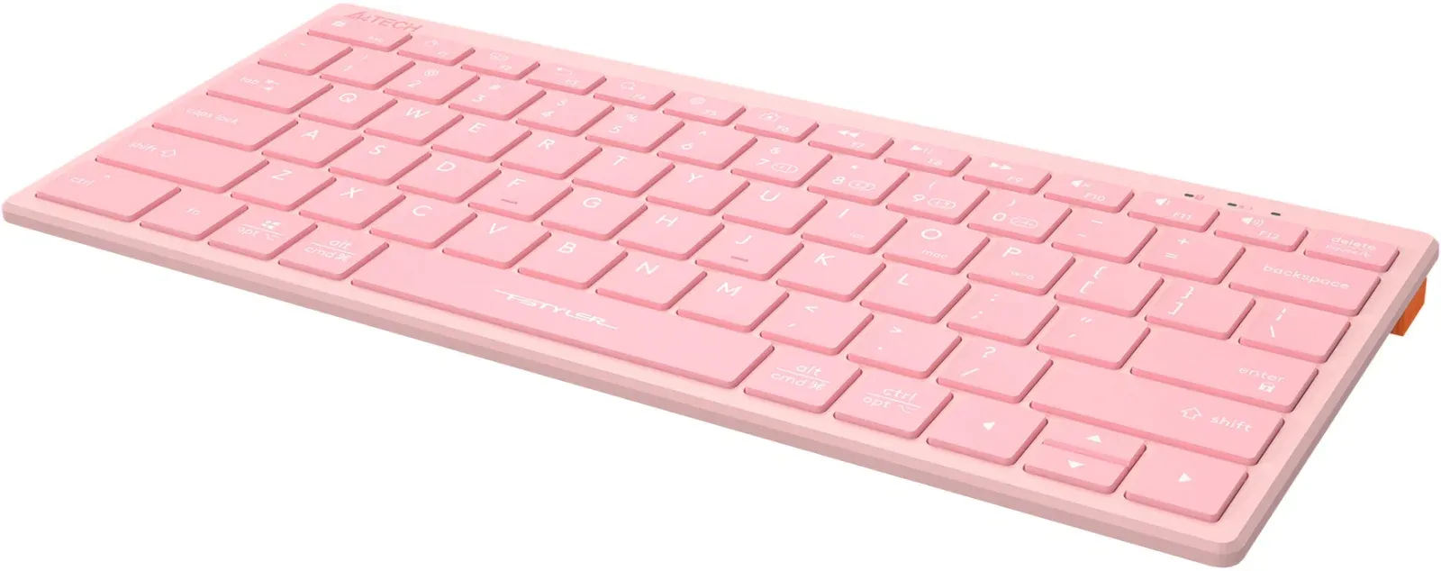 Клавиатура A4Tech FBX51C розовый USB беспроводная BT/Radio slim Multimedia FBX51C PINK - фото 7