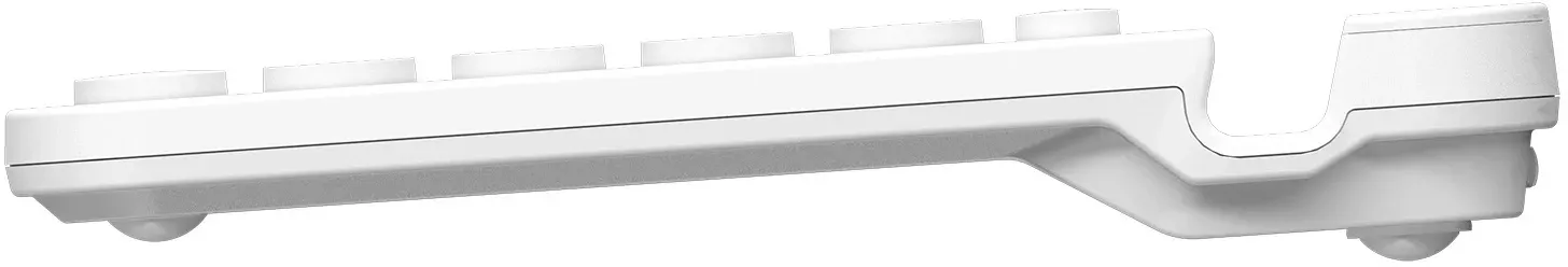 Клавиатура A4Tech FBK30 белый USB беспроводная BT/Radio slim Multimedia FBK30 WHITE - фото 4