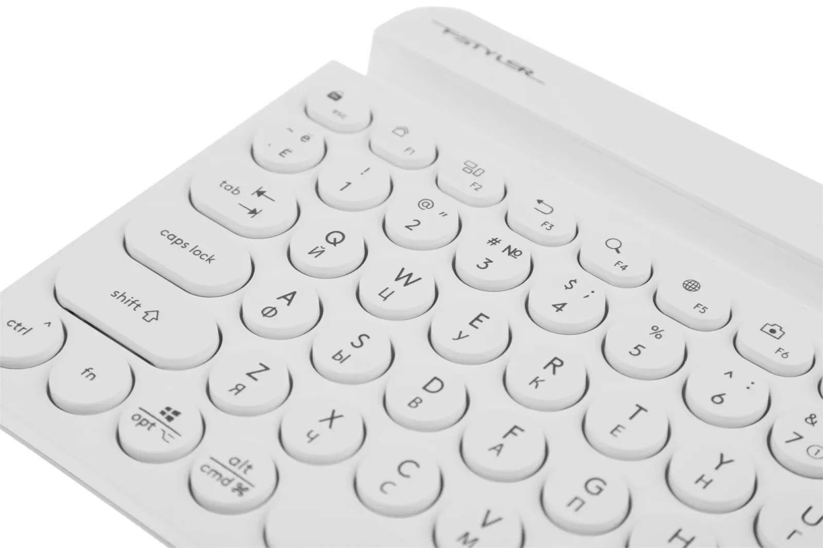 Клавиатура A4Tech FBK30 белый USB беспроводная BT/Radio slim Multimedia FBK30 WHITE - фото 5