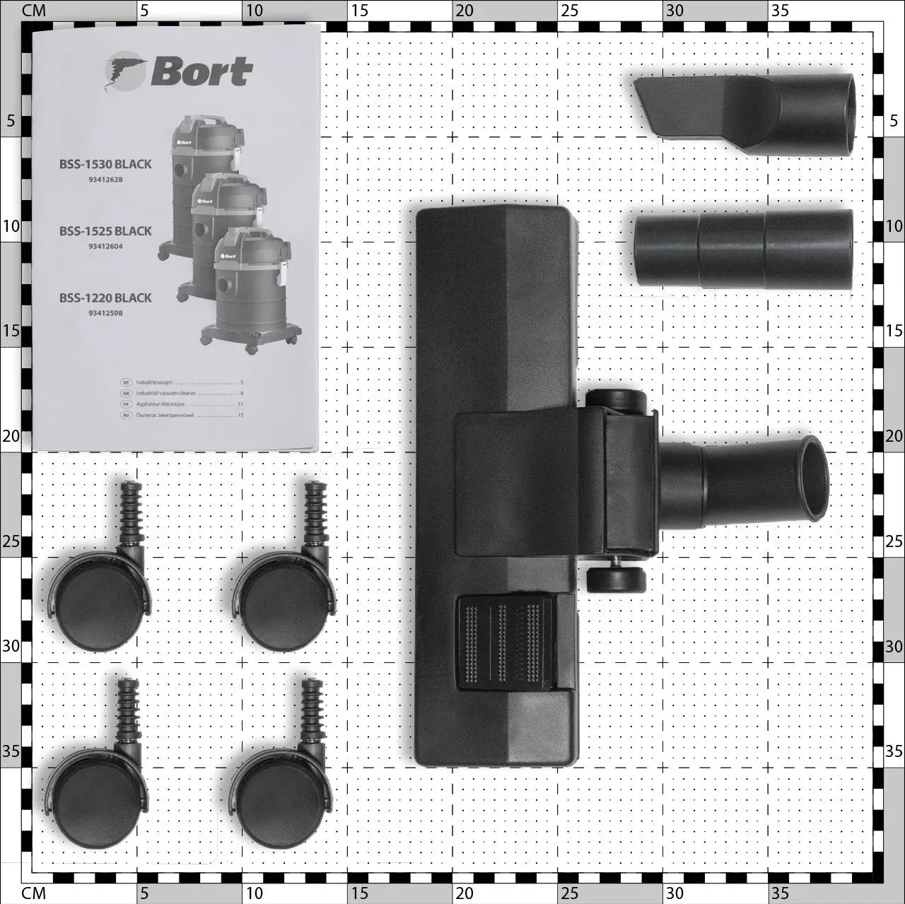 Строительный пылесос Bort BSS-1220 1200Вт уборка: сухая/влажная/выдув/сбор воды черный - фото 4