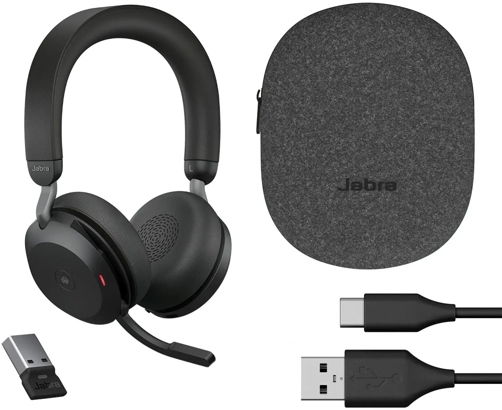 Гарнитуры наушники с микрофоном JABRA Evolve2 75 Link380a MS Stereo Black черный
