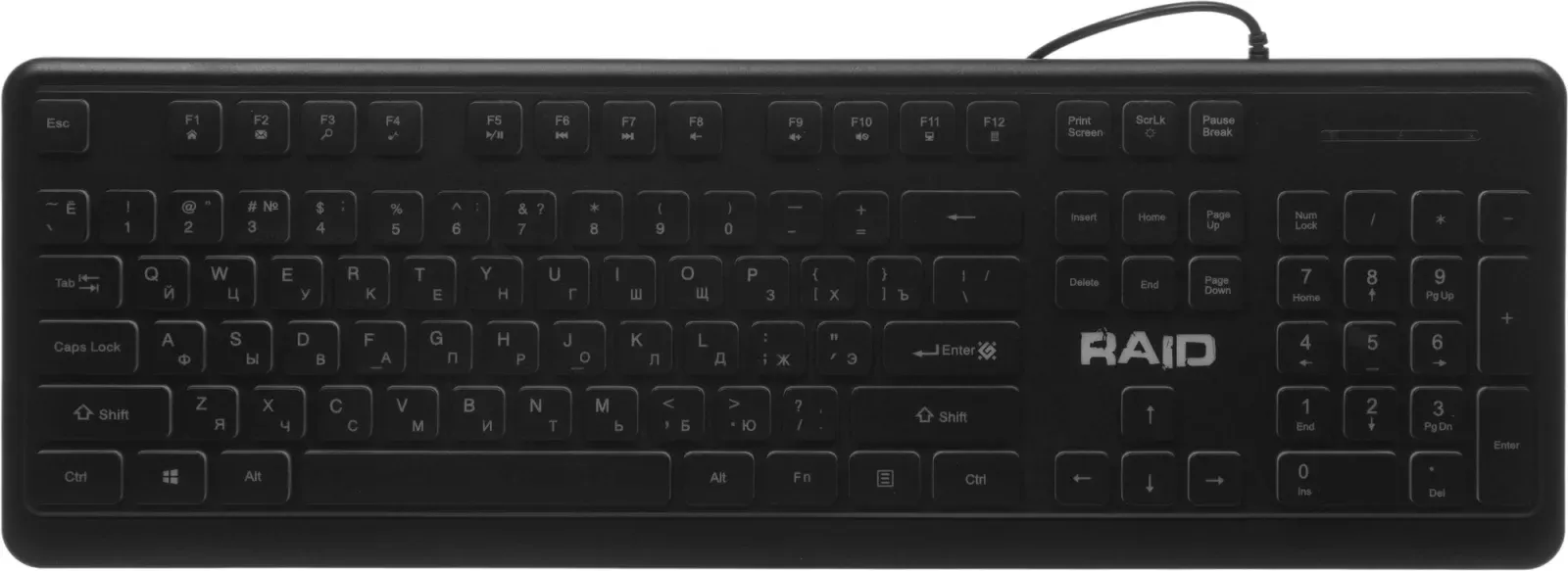Клавиатура Defender GK-778DL черный USB slim for gamer LED 45778 кабель 1.5м - фото 2