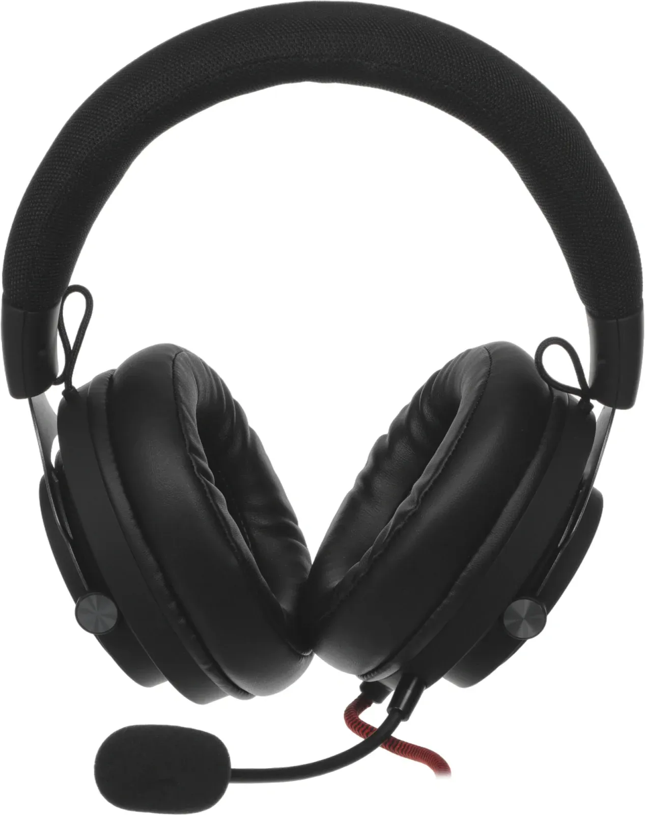Наушники с микрофоном Defender Aspis Pro черный/красный 2м накладные оголовье 64221 - фото 6