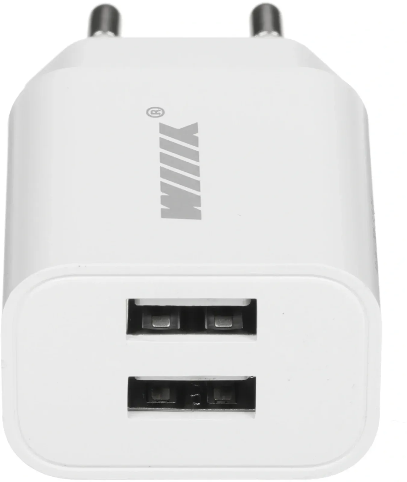 Сетевое зар./устр. Wiiix UNN-1-2-01 12W 2.4A 2xUSB универсальное белый - фото 2