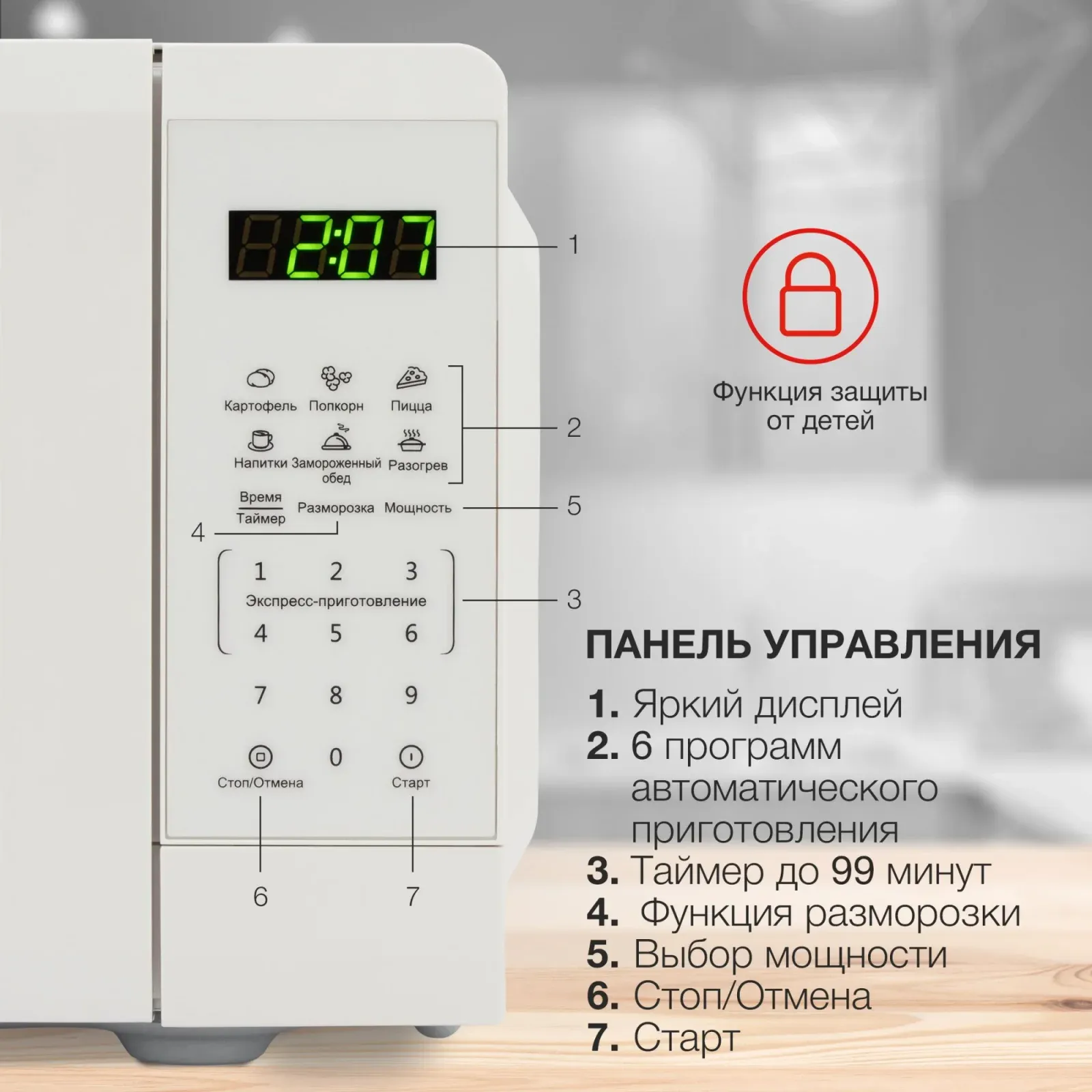 СВЧ STARWIND SMW4120, 20 л - фото 1