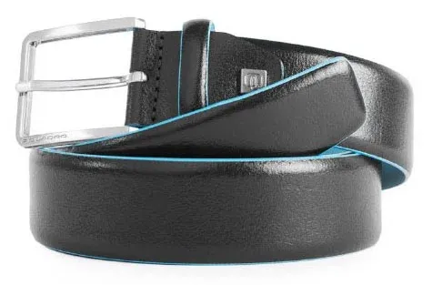 Ремень мужской Piquadro Blue Square CU5258B2/N регулир. 125х3.5см черный натур.кожа - фото 2