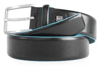 Ремень мужской Piquadro Blue Square CU5258B2/N регулир. 125х3.5см черный натур.кожа - фото 3