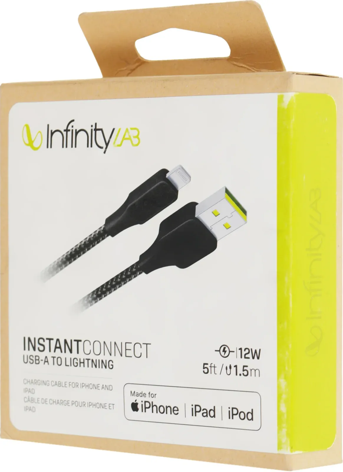 Кабель InfinityLab ILINCATLBLK USB m-Lightning m 1.5м черный коробка упак.:1шт - фото 7
