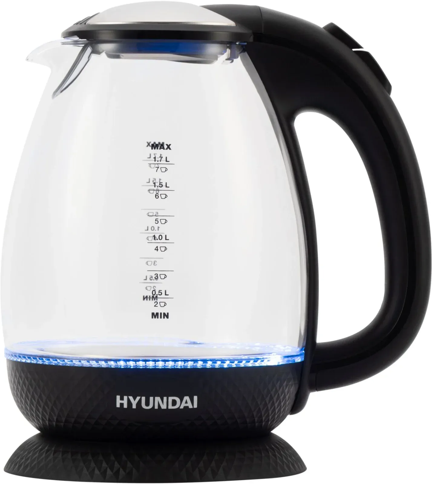 Чайники HYUNDAI HYK-G3804 черный - фото 1