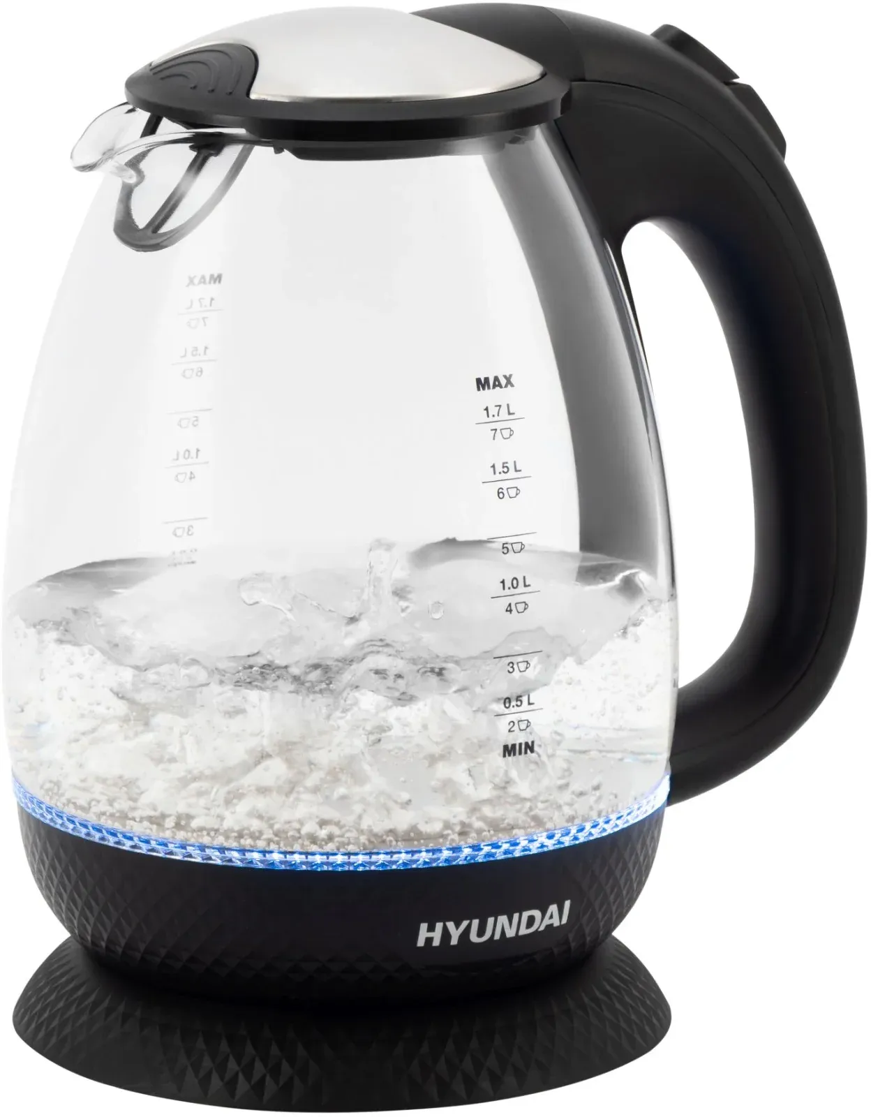 Чайники HYUNDAI HYK-G3804 черный - фото 2