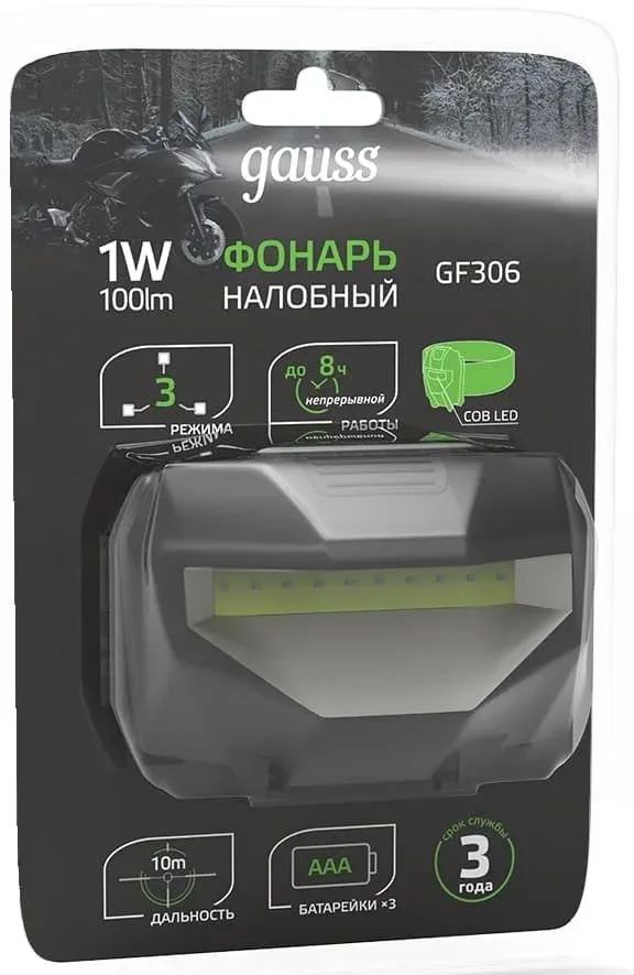 Фонари GAUSS GFL306 черный