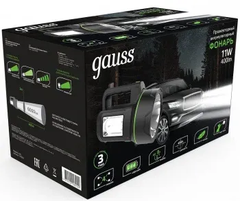 Прожектор Gauss GFL602 черный 11Вт лам.:светодиод. GF602 - фото 5