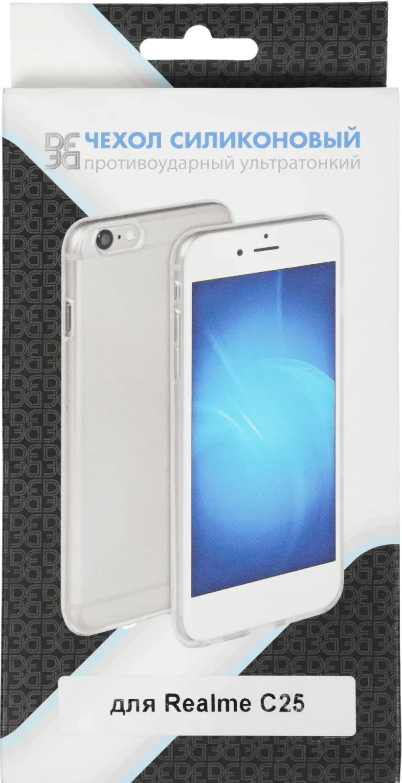 Чехол клип-кейс DF для Realme C25/C25s rmCase-07 прозрачный - фото 6