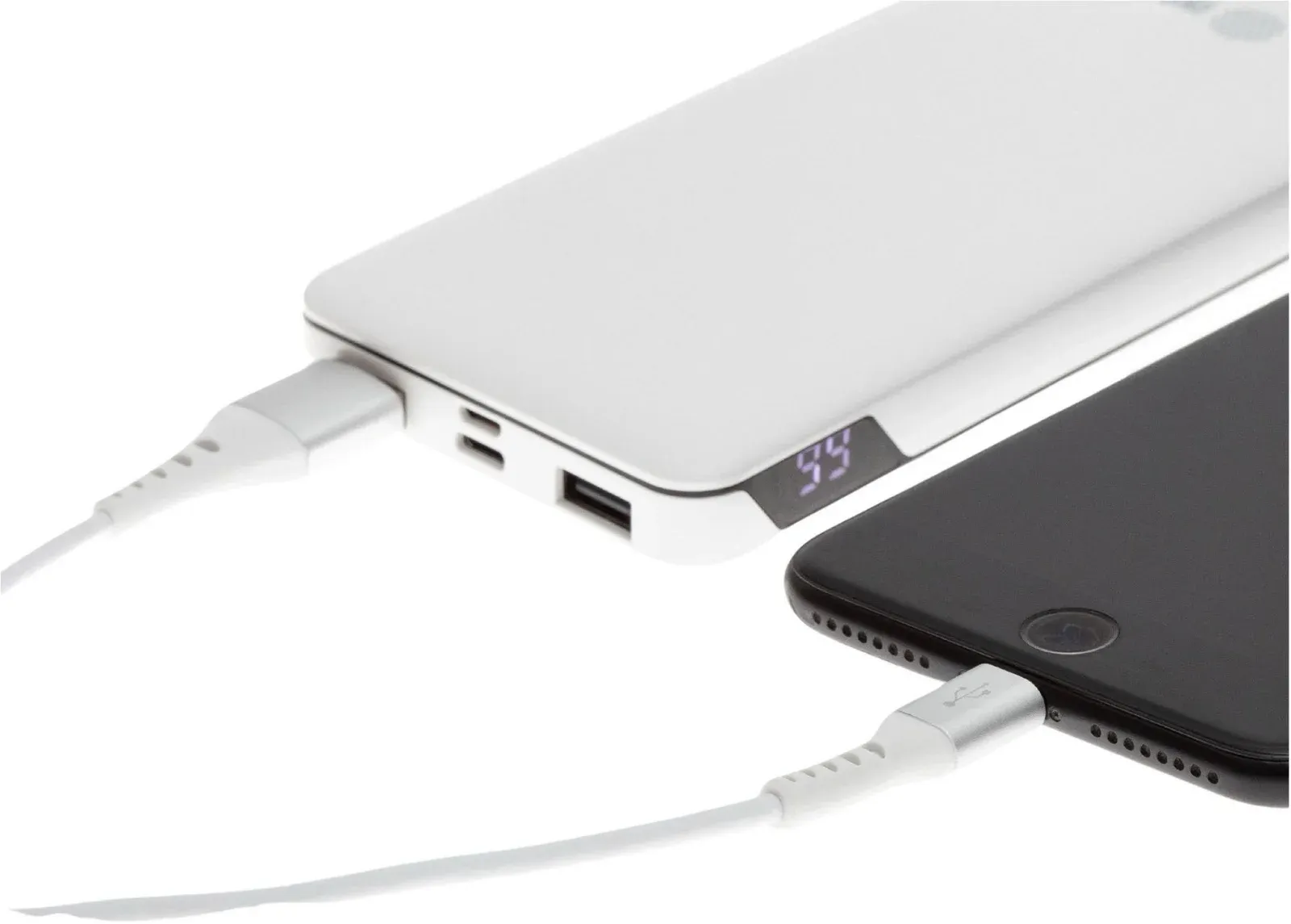 Кабель Cactus CS-LG.USB.A-0.8 USB m-Lightning m 0.8м белый блистер - фото 1