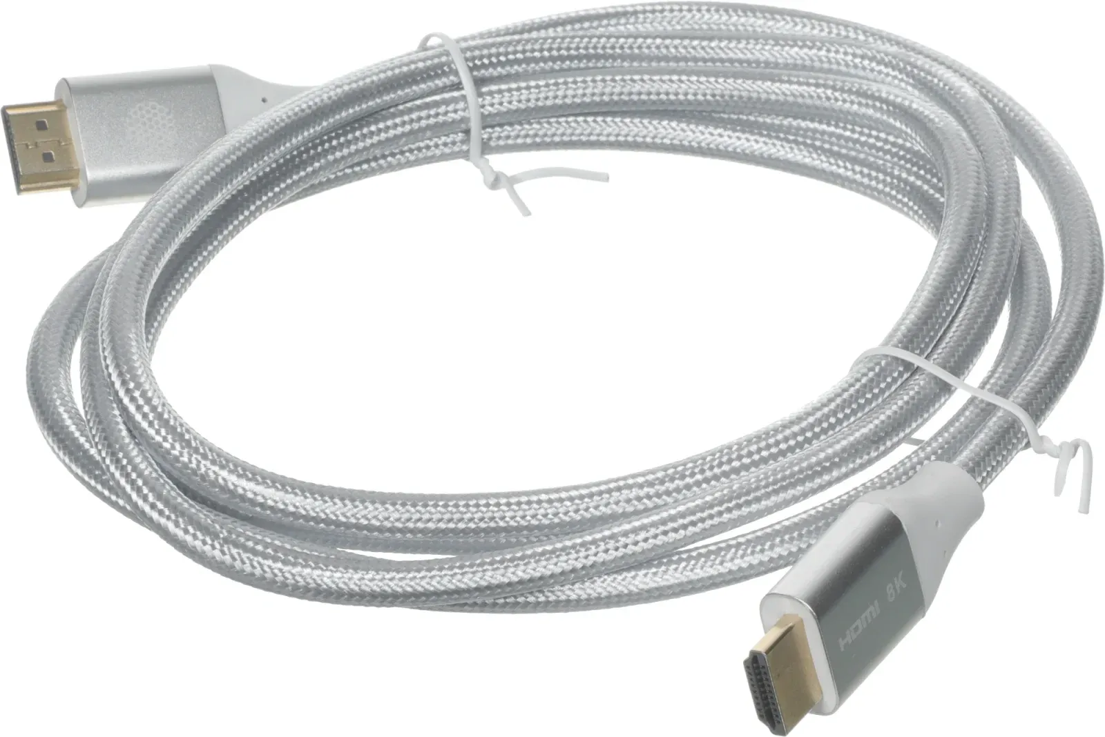 Кабель аудио-видео Cactus CS-HDMI.2.1-1.8 HDMI m/HDMI m 1.8м. позолоч.конт. серебристый - фото 7