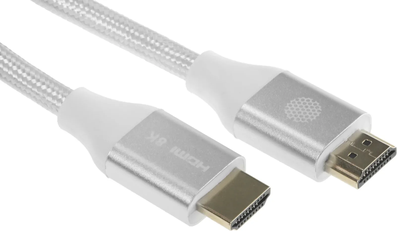 Кабель аудио-видео Cactus CS-HDMI.2.1-3 HDMI m/HDMI m 3м. позолоч.конт. серебристый - фото 4