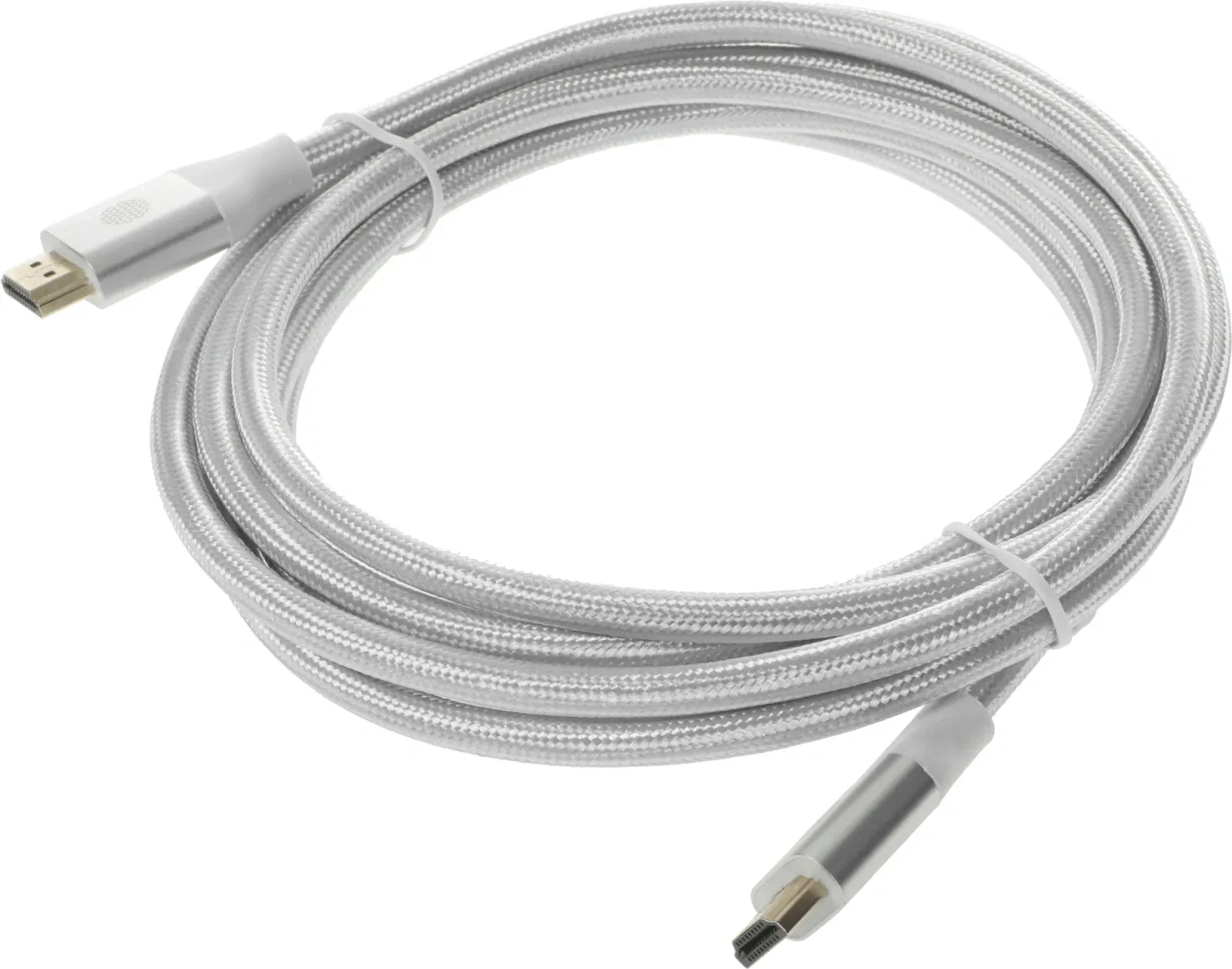 Кабель аудио-видео Cactus CS-HDMI.2.1-3 HDMI m/HDMI m 3м. позолоч.конт. серебристый - фото 7