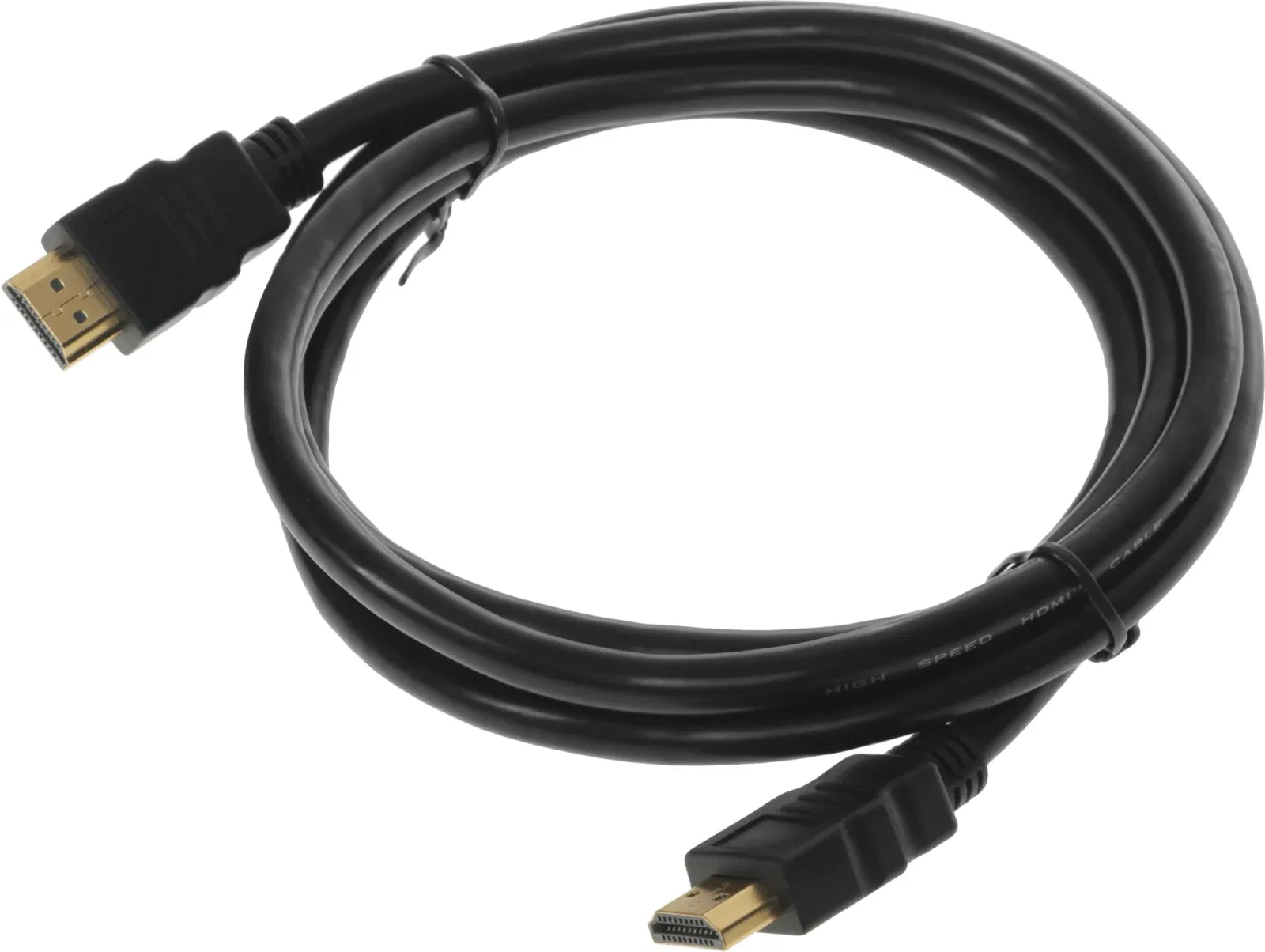 Кабель аудио-видео Cactus CS-HDMI.1.4-1.8 HDMI m/HDMI m 1.8м. позолоч.конт. черный - фото 4