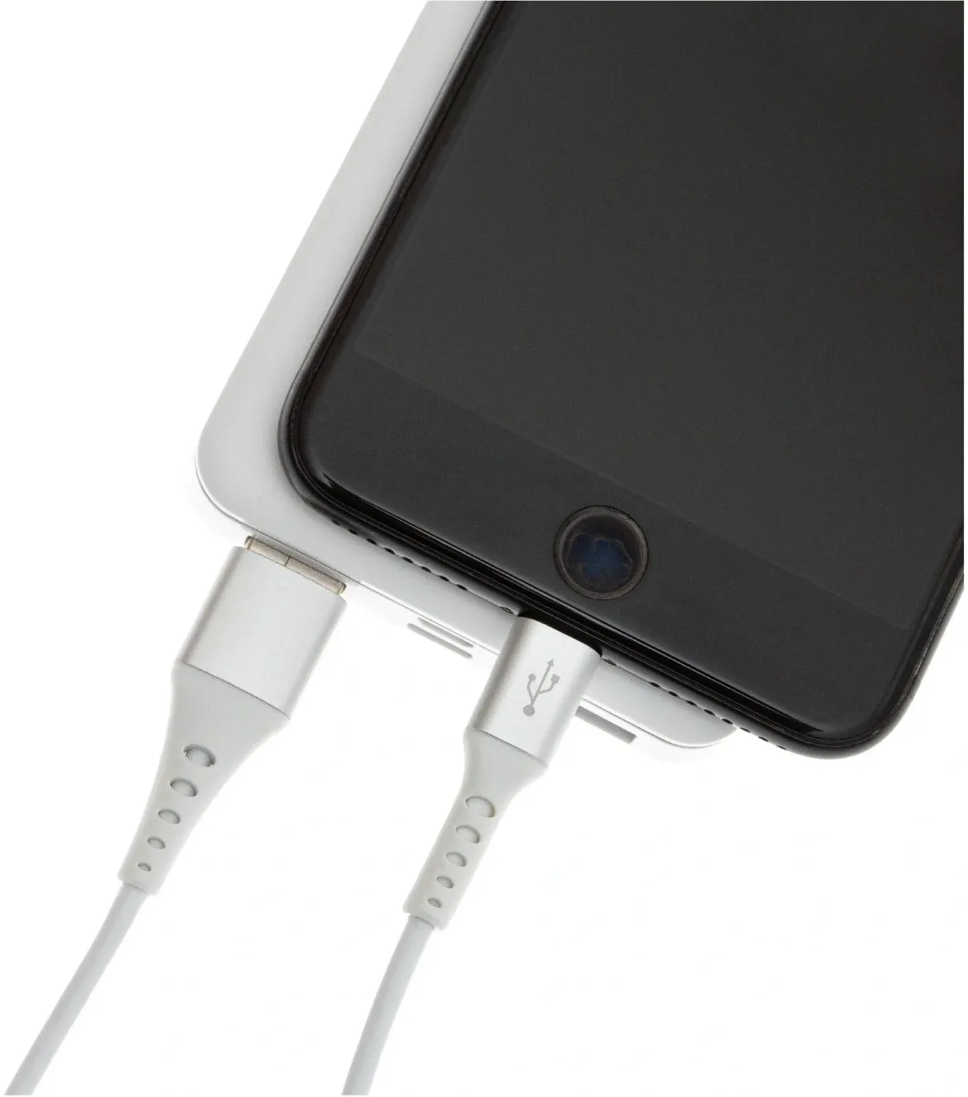 Кабель Cactus CS-LG.USB.A-1 USB m-Lightning m 1м белый блистер - фото 1