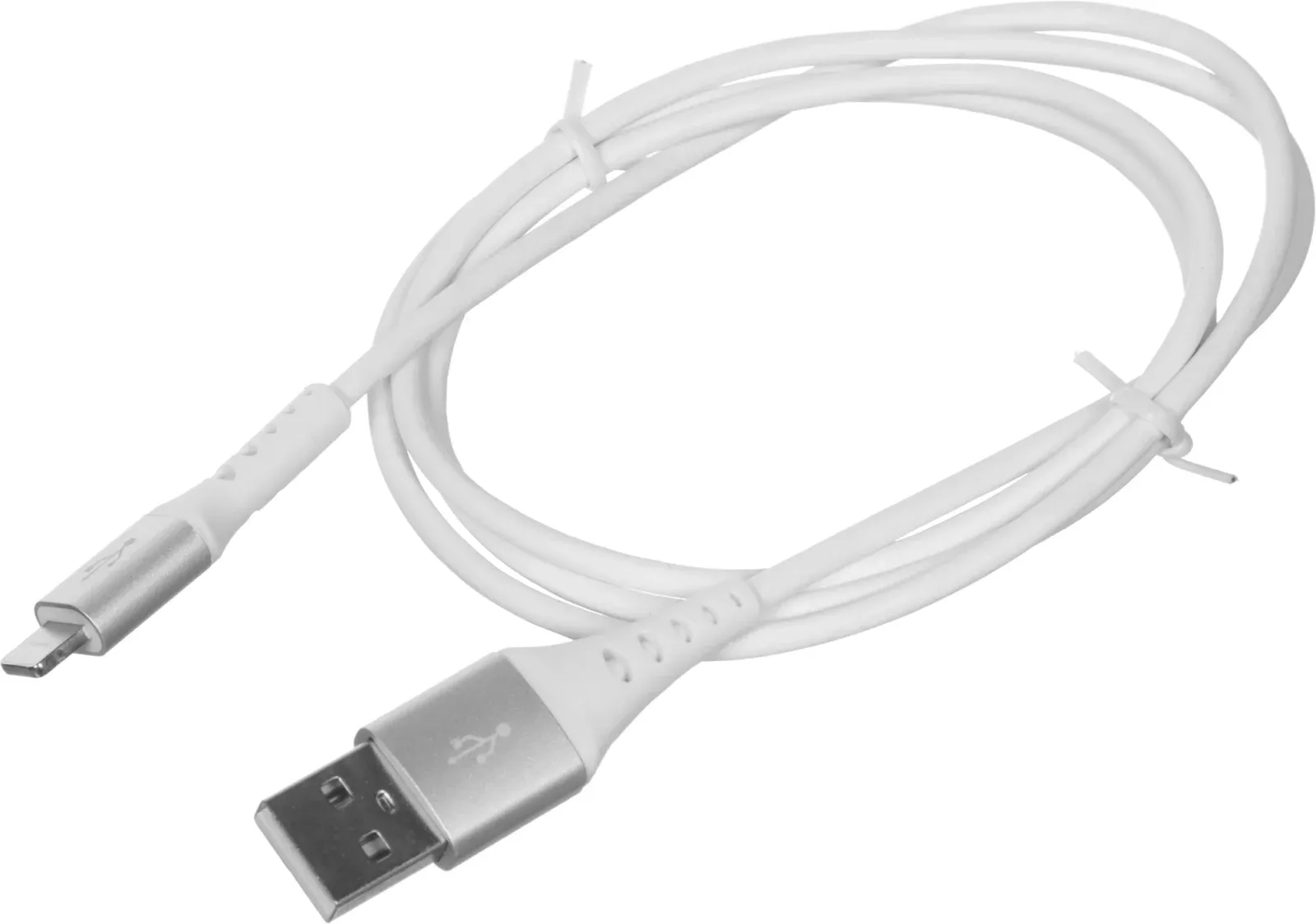Кабель Cactus CS-LG.USB.A-1 USB m-Lightning m 1м белый блистер - фото 6