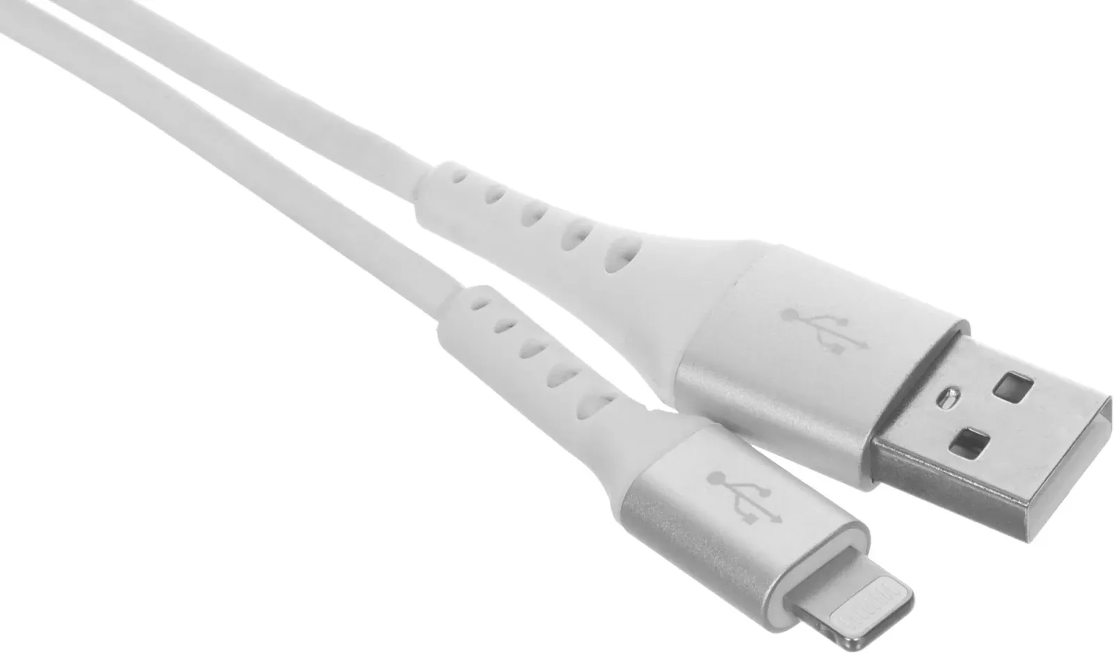 Кабель Cactus CS-LG.USB.A-1.2 USB m-Lightning m 1.2м белый блистер - фото 2