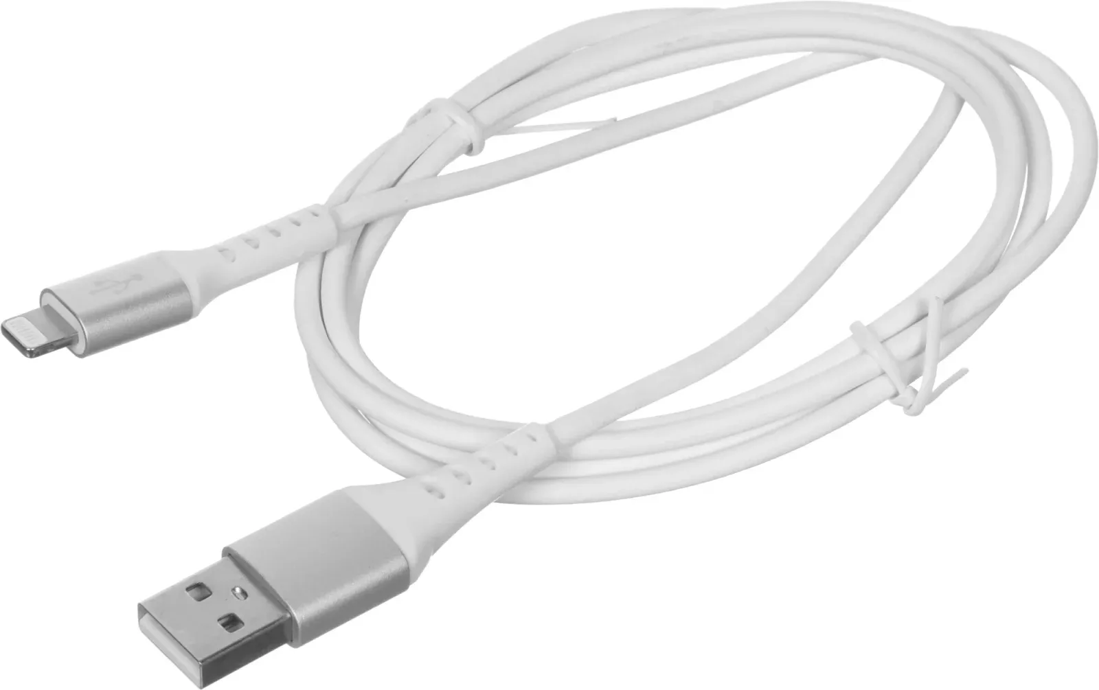 Кабель Cactus CS-LG.USB.A-1.2 USB m-Lightning m 1.2м белый блистер - фото 6