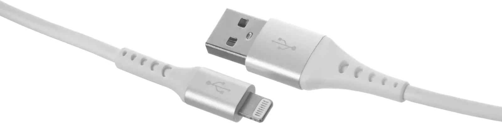 Кабель Cactus CS-LG.USB.A-2 USB m-Lightning m 2м белый блистер - фото 3