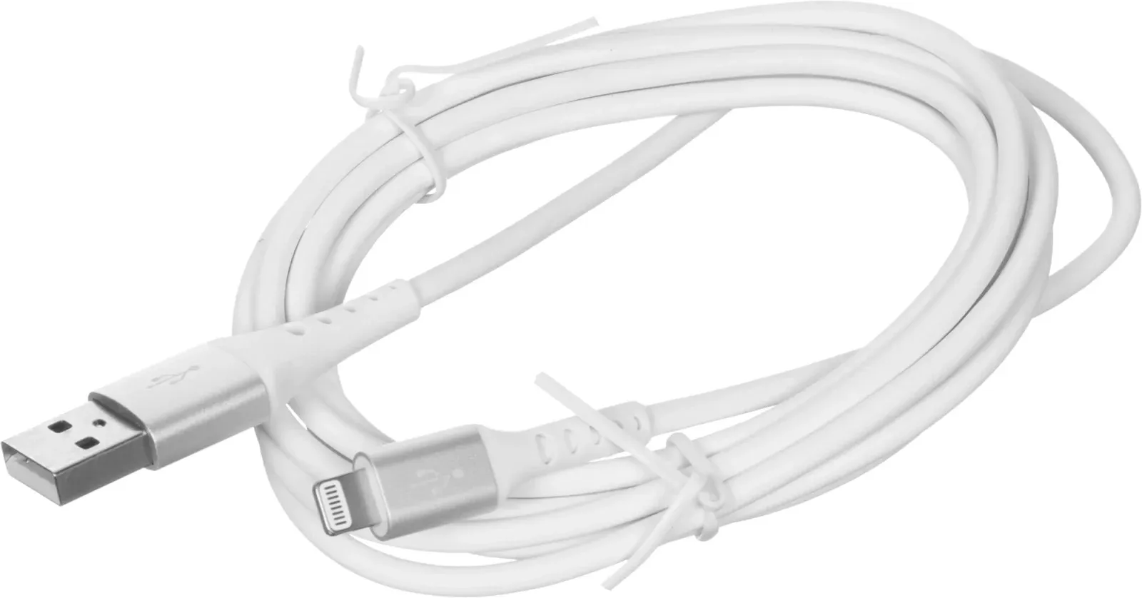 Кабель Cactus CS-LG.USB.A-2 USB m-Lightning m 2м белый блистер - фото 6