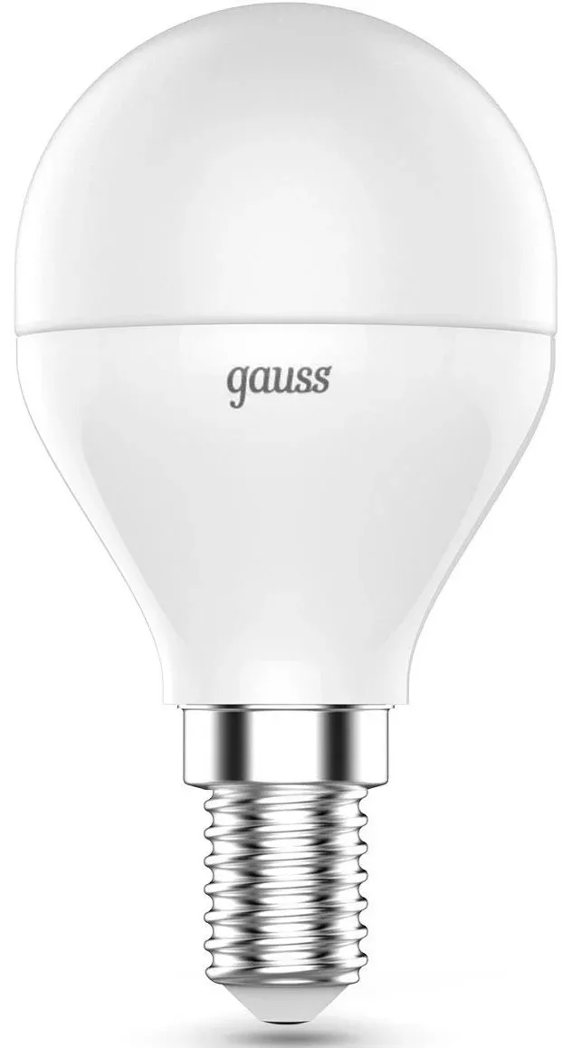 Лампа светодиодная Gauss 105101406 6Вт цок.:E14 шар 220B св.свеч.RGB упак.:1шт - фото 3