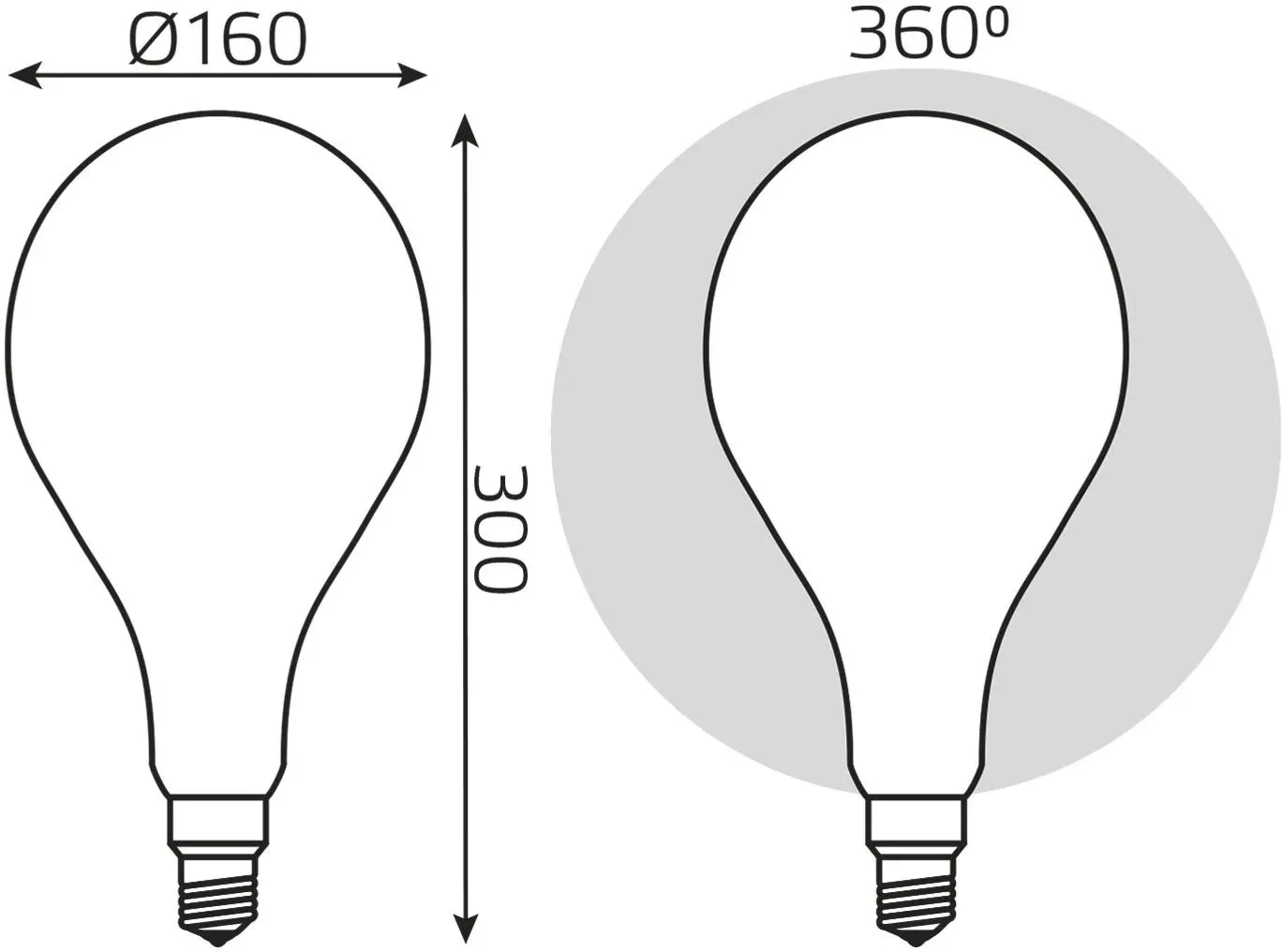 Лампа светодиодная Gauss Filament 179202210-D 10Вт цок.:E27 груша 220B св.свеч.бел.нейт. упак.:1шт - фото 1