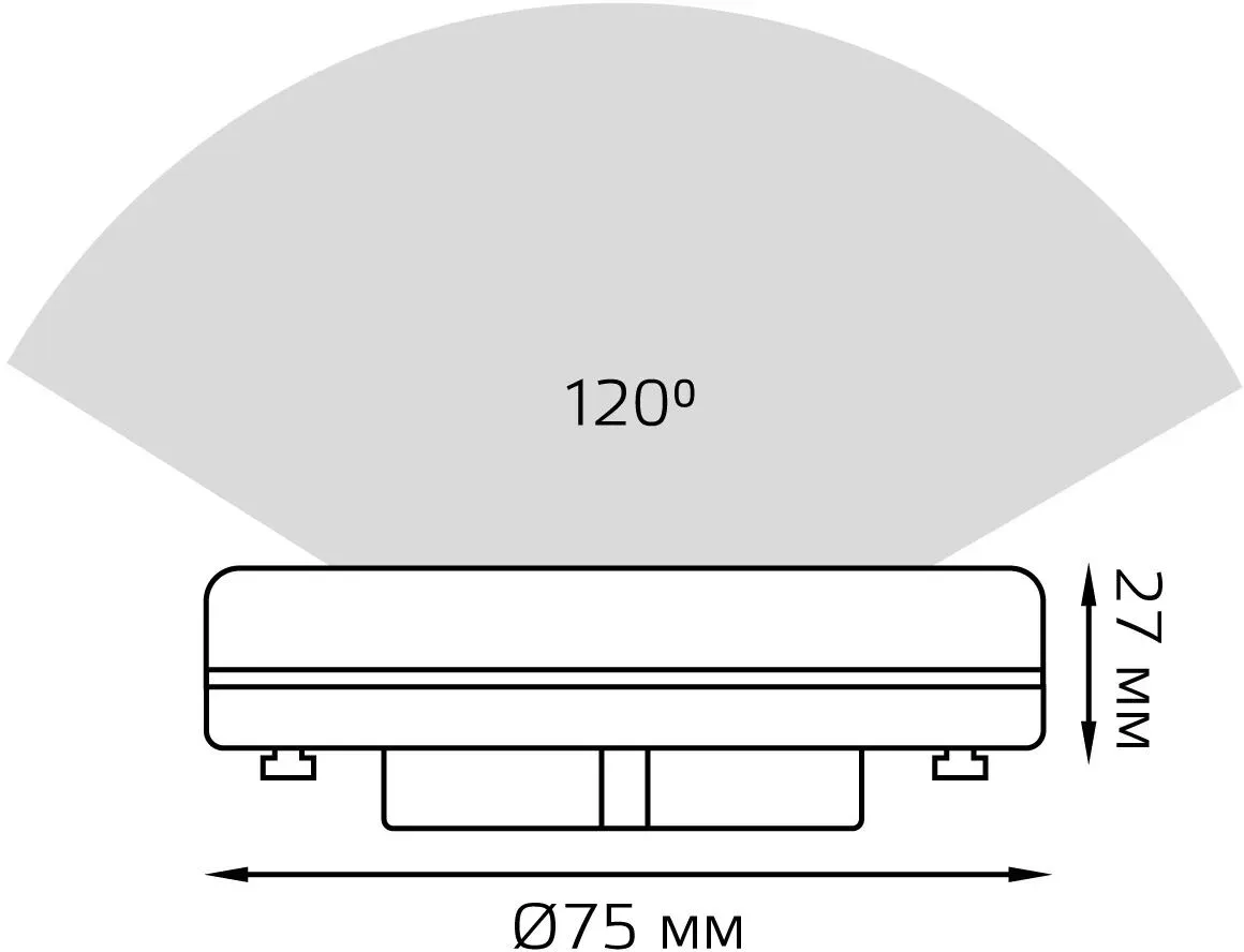 Лампа светодиодная Gauss 108408308-D 8Вт цок.:GX53 таблетка 220B св.свеч.бел.хол. упак.:1шт - фото 7
