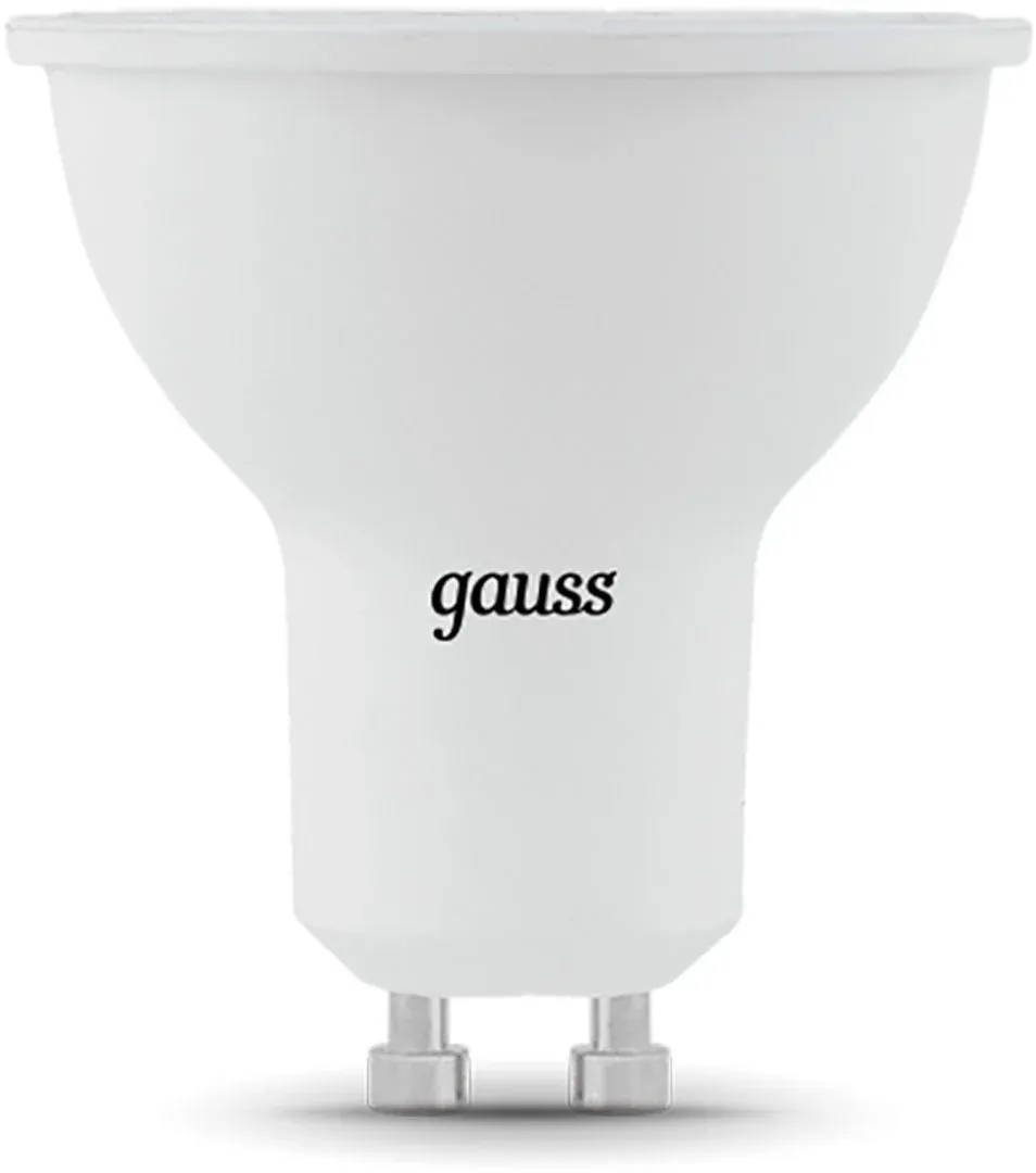 Лампа светодиодная Gauss 101506109 9Вт цок.:GU10 рефлек. 150B св.свеч.бел.теп. MR16 упак.:1шт - фото 2