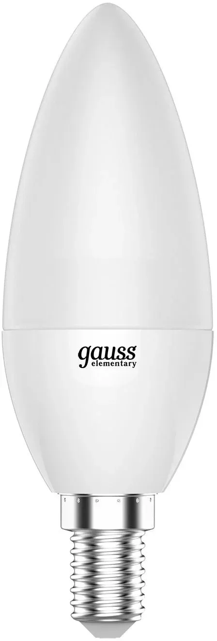 Лампа светодиодная Gauss Elementary 33116T 6Вт цок.:E14 свеча 180B св.свеч.бел.теп. упак.:3шт - фото 6