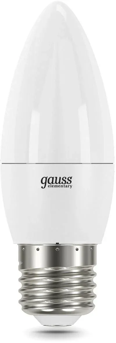 Лампа светодиодная Gauss Elementary 30222 12Вт цок.:E27 свеча 220B св.свеч.бел.нейт. упак.:10шт - фото 6