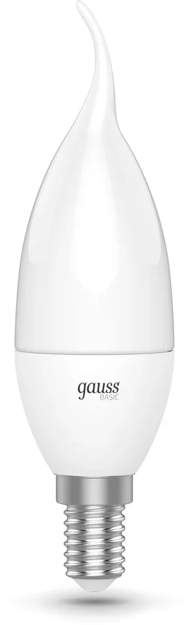 Лампа светодиодная Gauss Basic 1034116 5.5Вт цок.:E14 свеча 180B св.свеч.бел.теп. упак.:10шт - фото 5