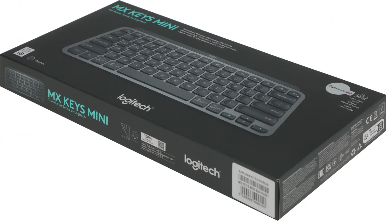Клавиатура Logitech MX Keys Mini темно-серый USB беспроводная BT/Radio LED 920-010501 - фото 7