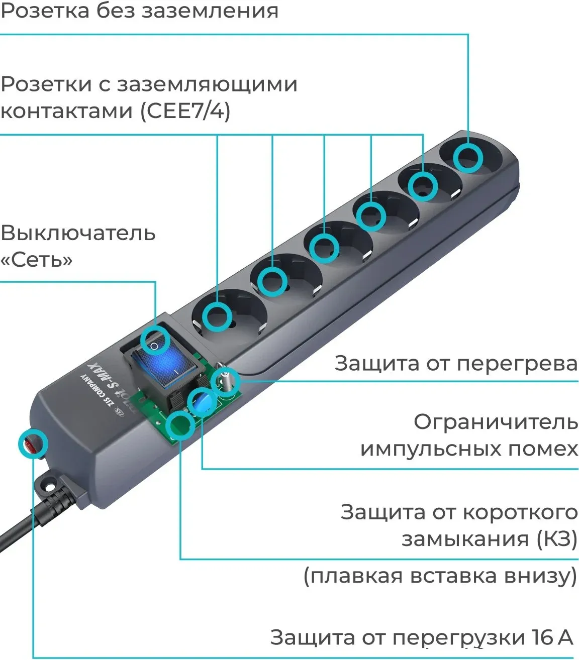 Аксессуары PILOT S-MAX серый - фото 2