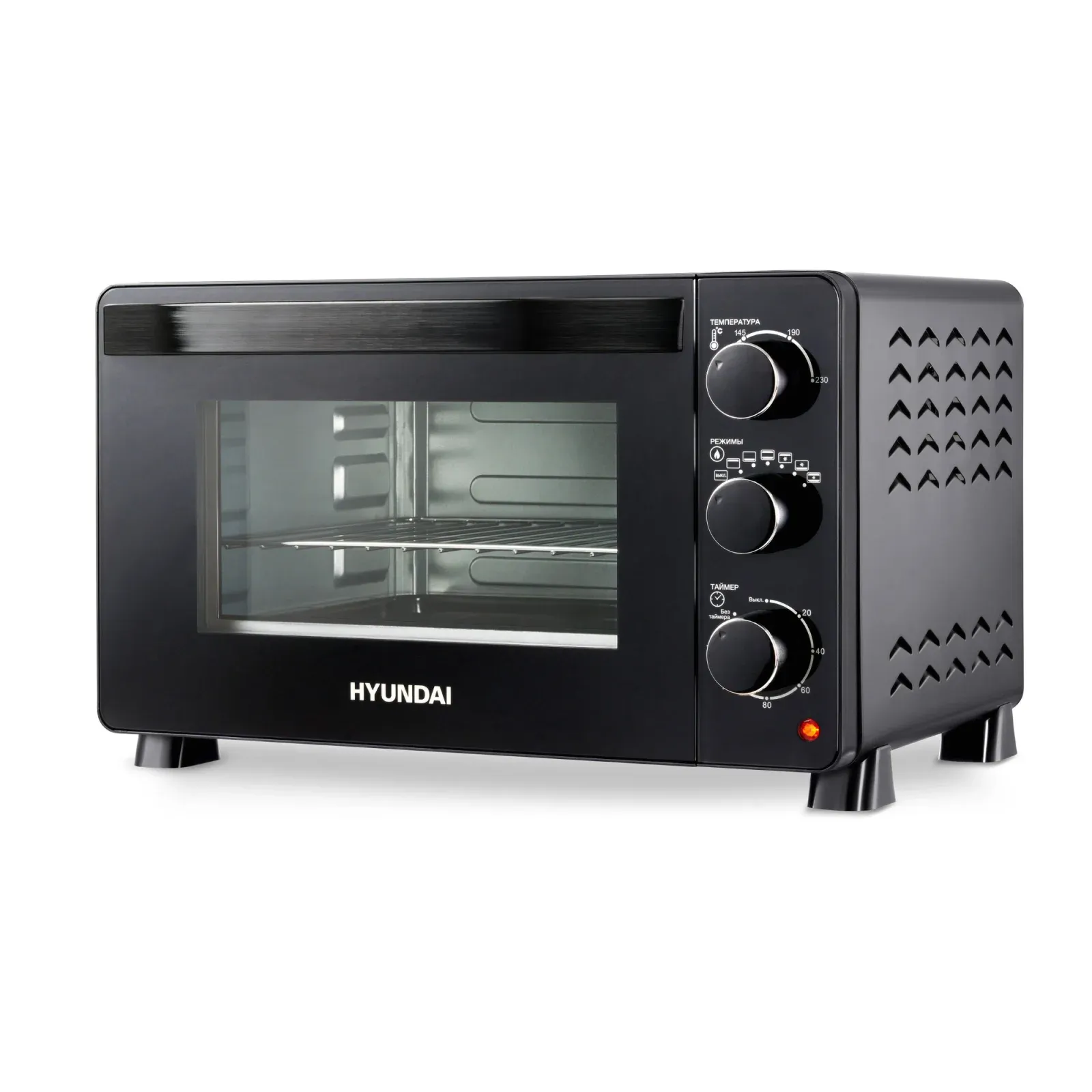 Мини-печь Hyundai MIO-HY080 23л. 1500Вт черный, 23 л - фото 3