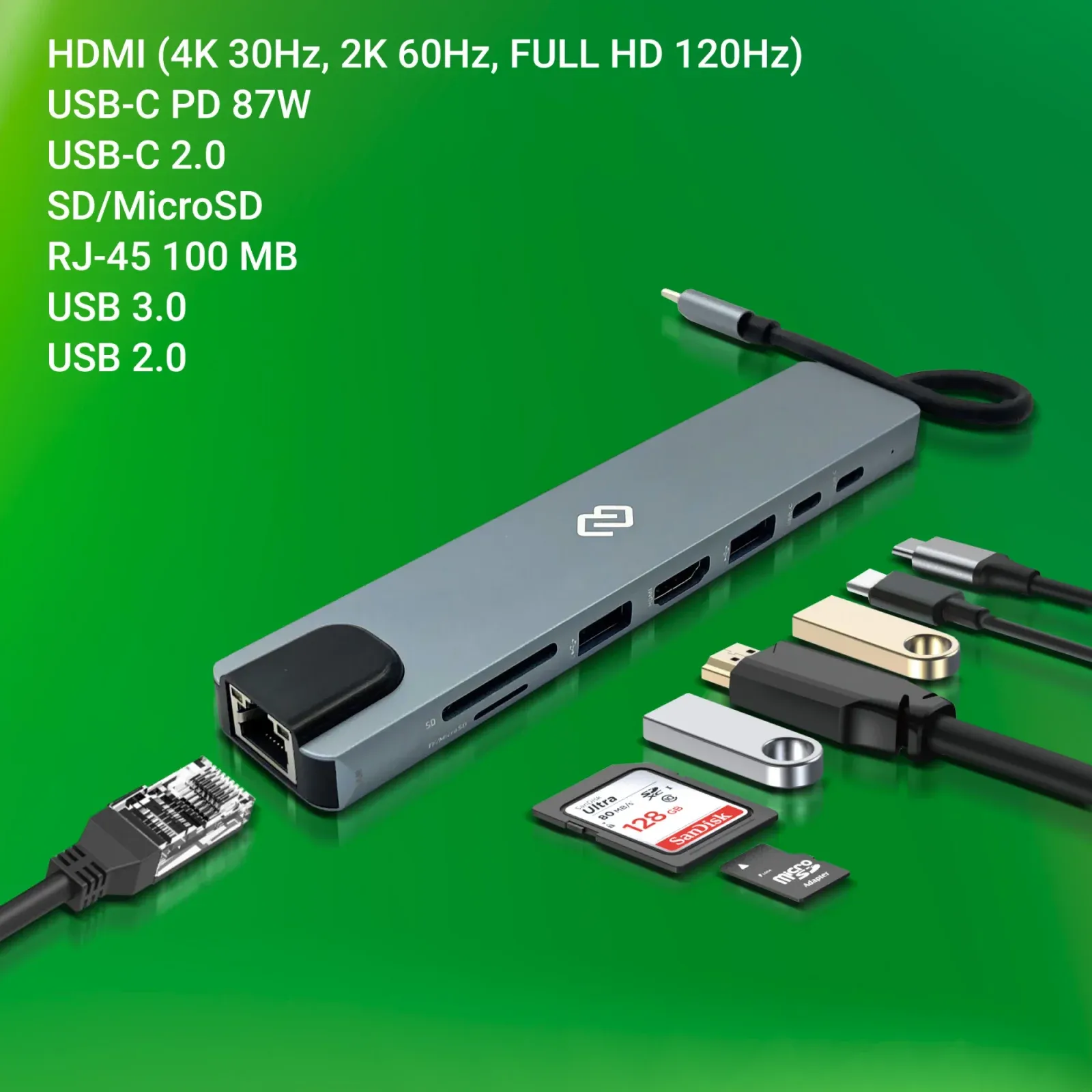 Стыковочная станция Digma DS-951, серый - фото 5