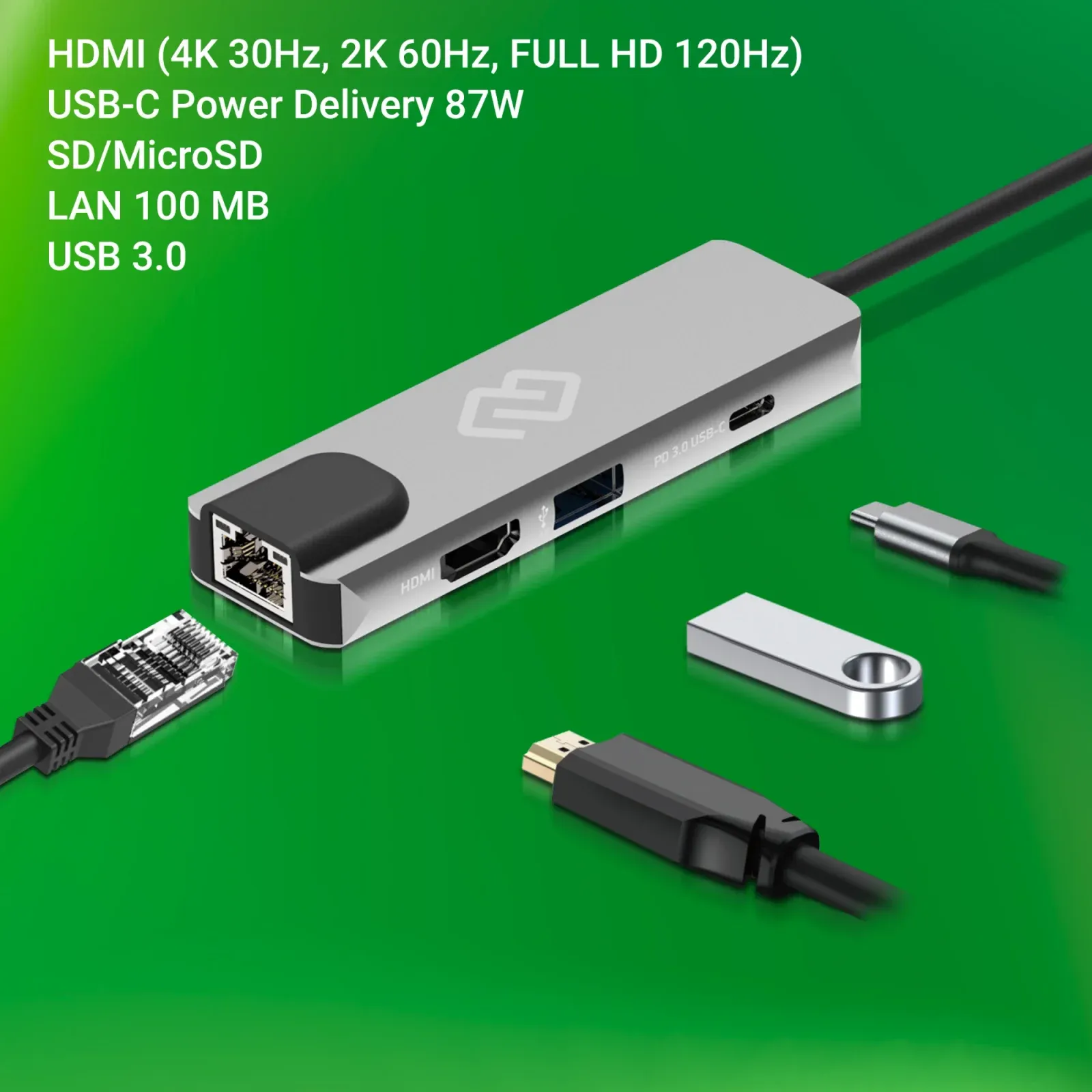 Стыковочная станция Digma DS-945, серый - фото 6