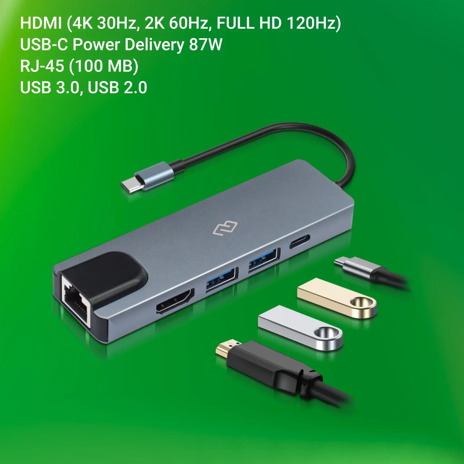 Стыковочная станция Digma DS-940, серый - фото 7