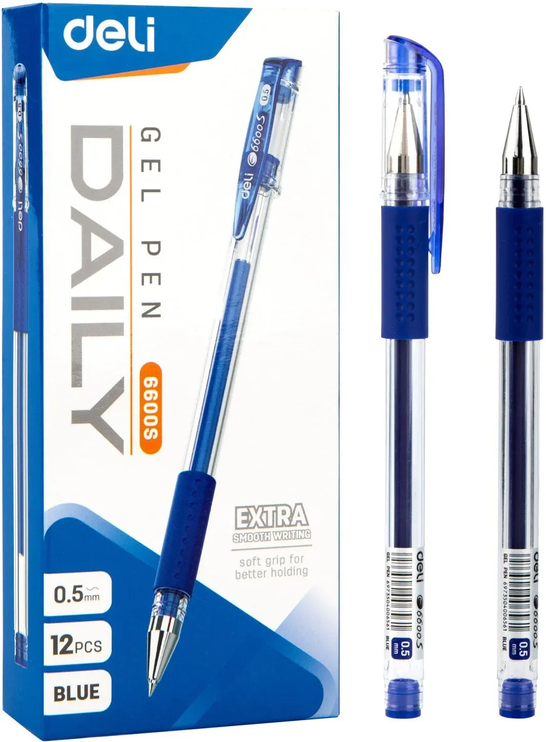Гелевые ручки DELI E6600SBLUE - фото 3
