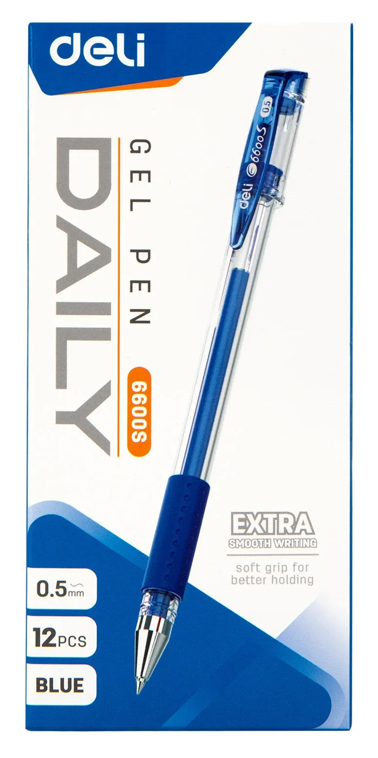 Гелевые ручки DELI E6600SBlue - фото 3