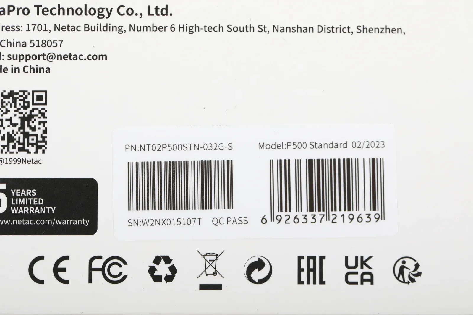 Флеш карта microSDHC 32GB Netac NT02P500STN-032G-S P500 w/o adapter - фото 3