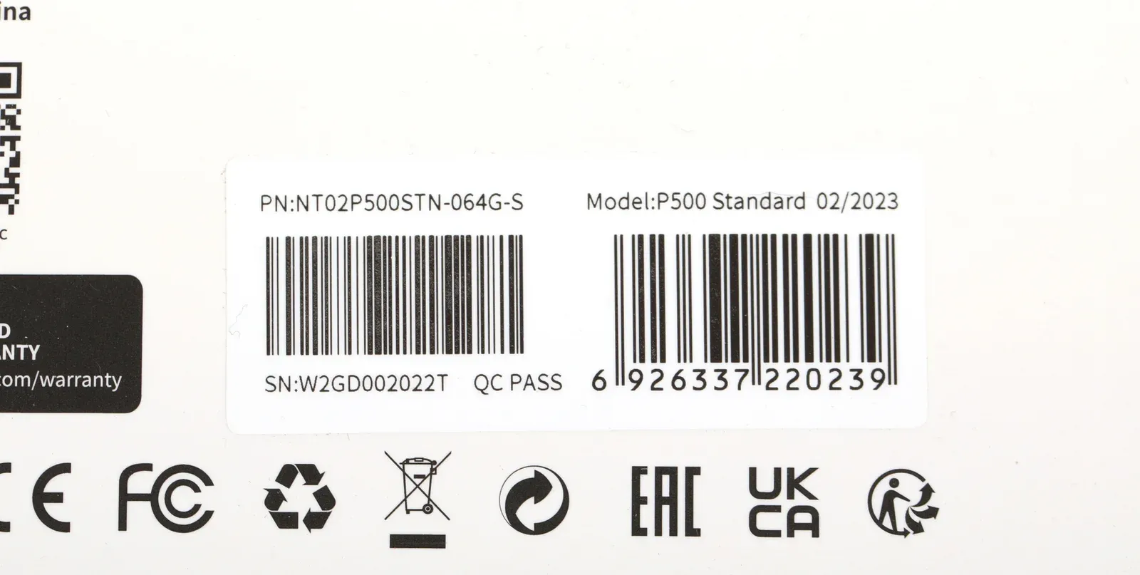 Флеш карта microSDXC 64GB Netac NT02P500STN-064G-S P500 w/o adapter - фото 5