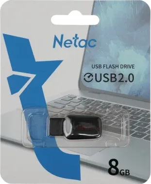 Флеш Диск Netac 8Gb U197 NT03U197N-008G-20BK USB2.0 черный/красный, 8 ГБ - фото 8