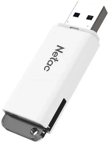 Флеш Диск Netac 64Gb U185 NT03U185N-064G-20WH USB2.0 белый, 64 ГБ - фото 2